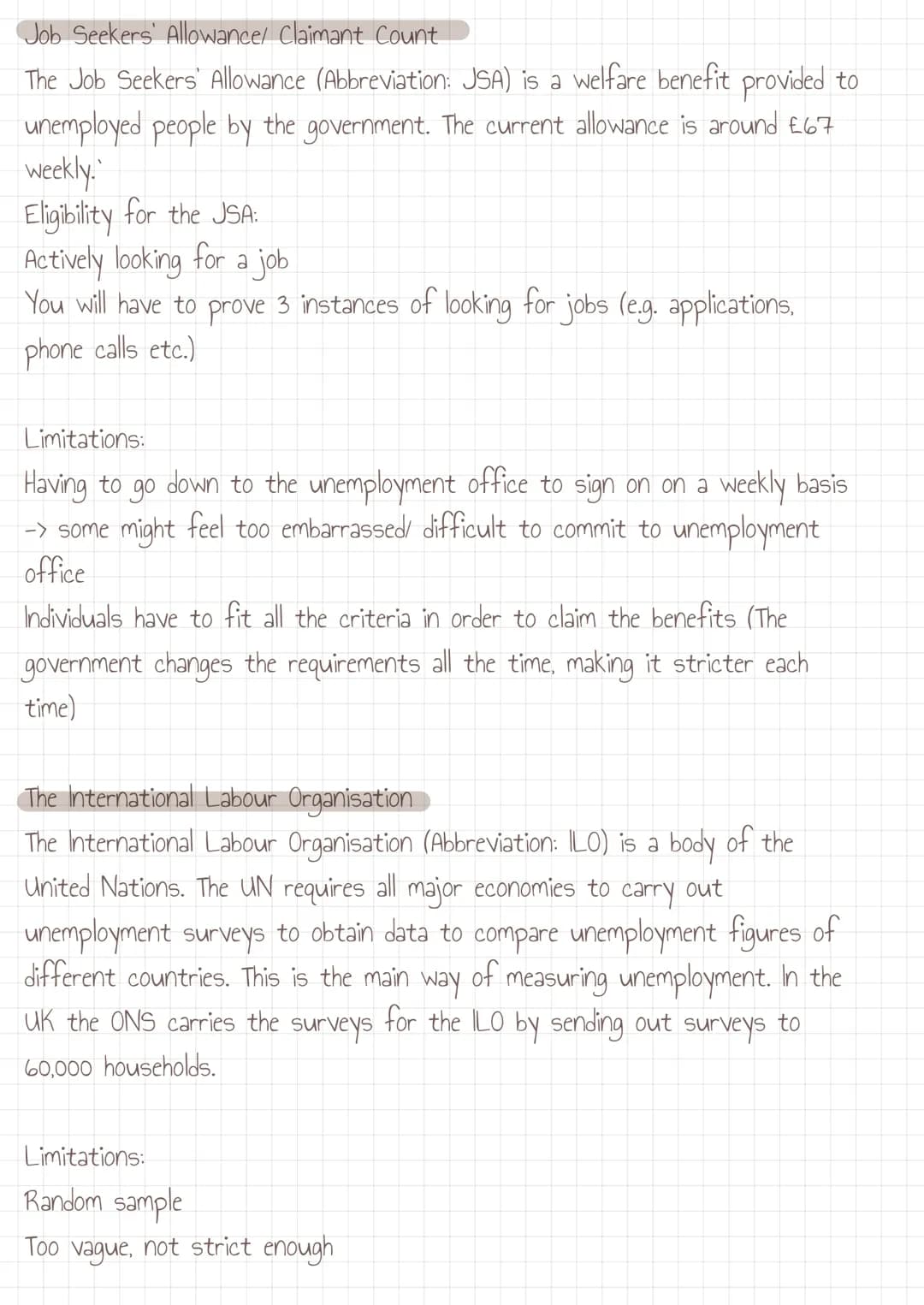 THEME 2: EMPLOYMENT
AND UNEMPLOYMENT Job Seekers' Allowance/ Claimant Count
The Job Seekers' Allowance (Abbreviation: JSA) is a welfare bene