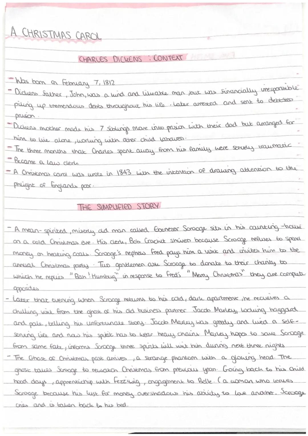 # A CHRISTMAS CAROL

CHARLES DICKENS: CONTEXT ME

- Was bom on February 7, 1812
- Dickens father, John, was a wind and likeable man, but was