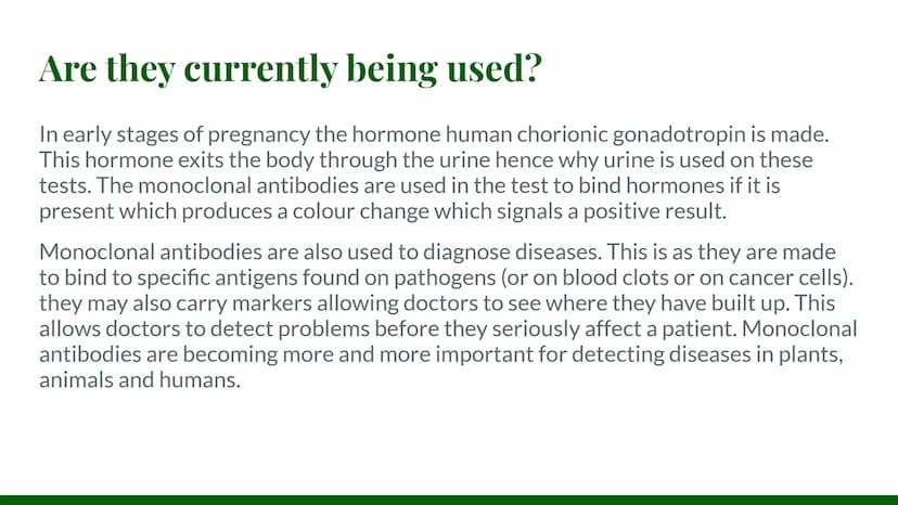 Monoclonal
Antibodies How are they produced?
Monoclonal antibodies are a form of medical treatment that rely on the immune
system. They are 