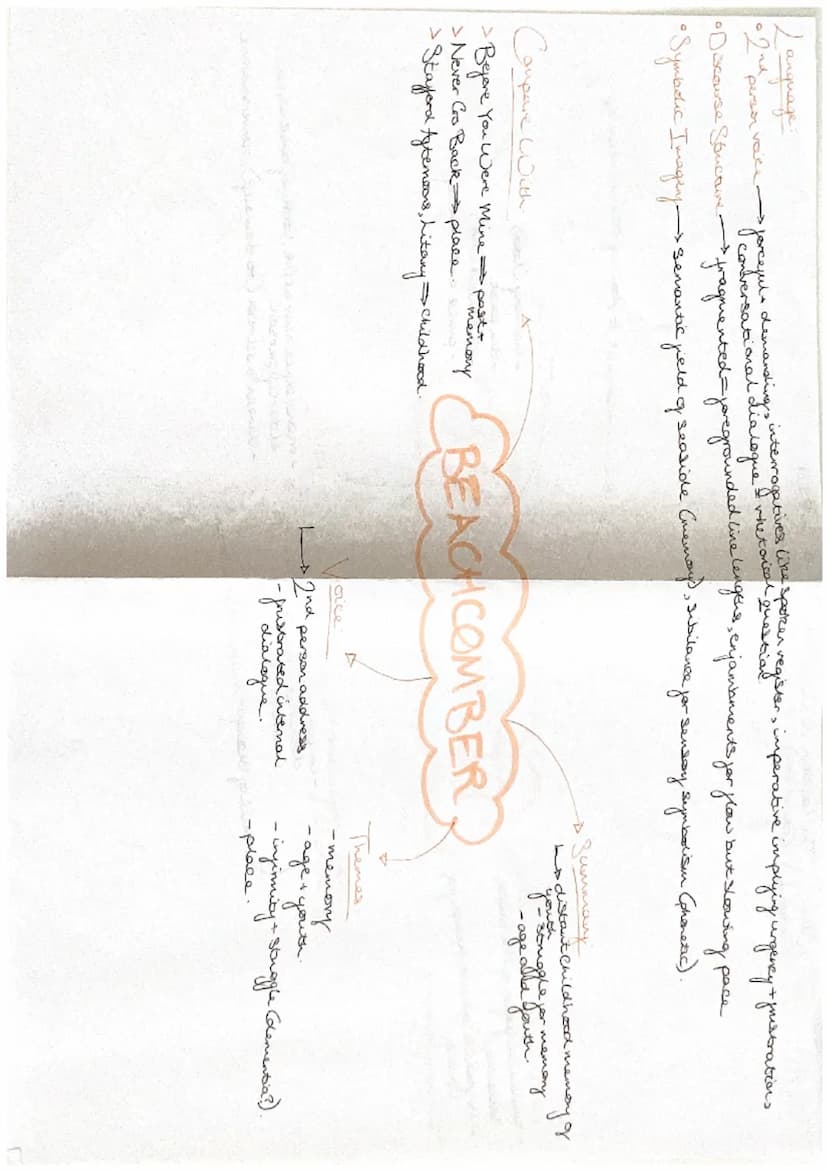 TITLE:
Beachcomber
KEY MESSAGES:
o the power
Rey events
·as dunel
helderly person, the persona
bries to sift through their memories
over the