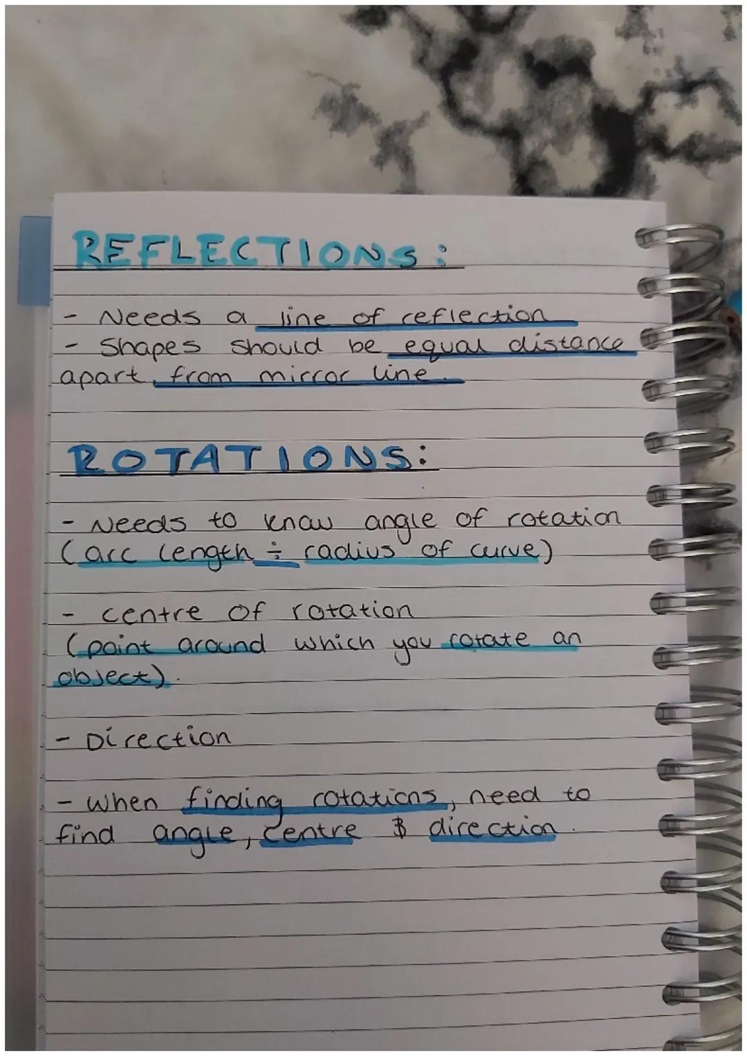# TRANSLATIONS:
- moving a shape left or right,
up or down.
- use vectors to move shape.
- Does not change size, faces
Same way.

# Vectors: