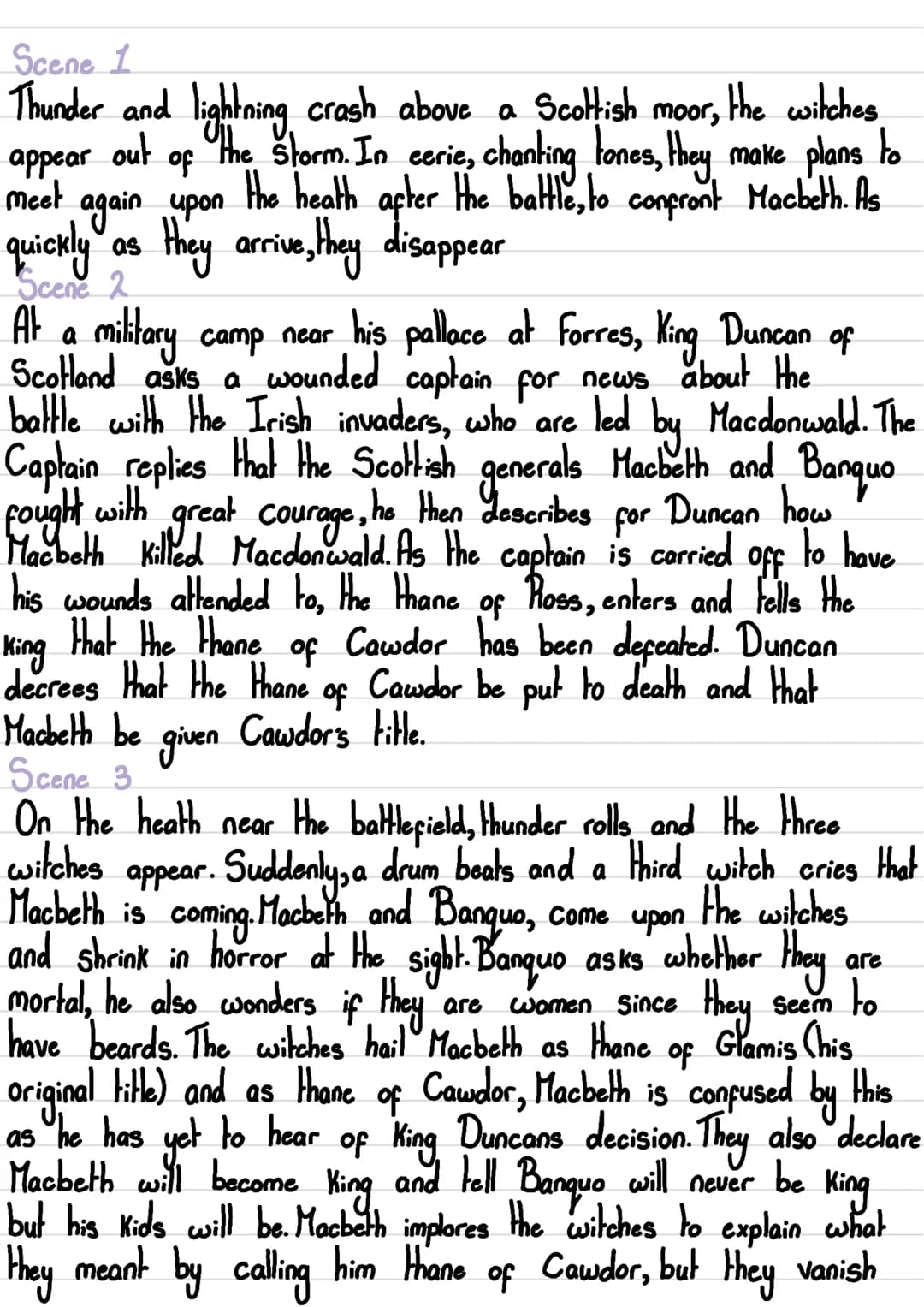 1
2
3
4
5
Hacbeth-het 1
Scene Summary
The Witches
Macbeth
Lady Macbeth
Banque Scene 1
out
Thunder and lightning crash above a Scottish moor,