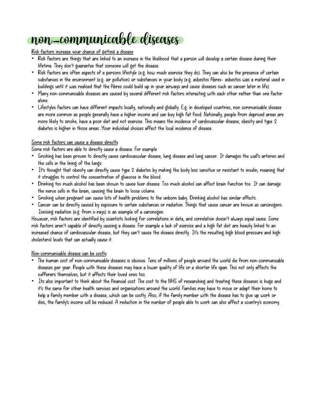 non-communicable diseases