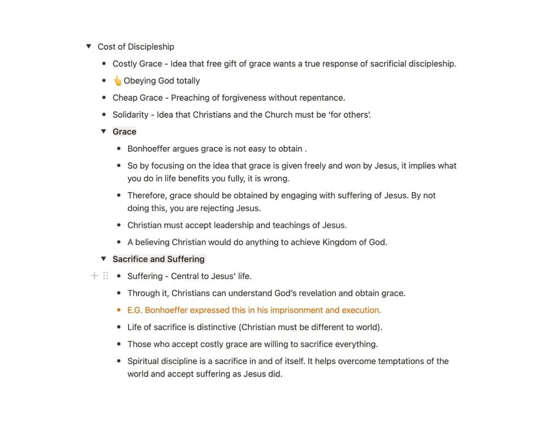 Bonhoeffer on the Cost of Discipleship 