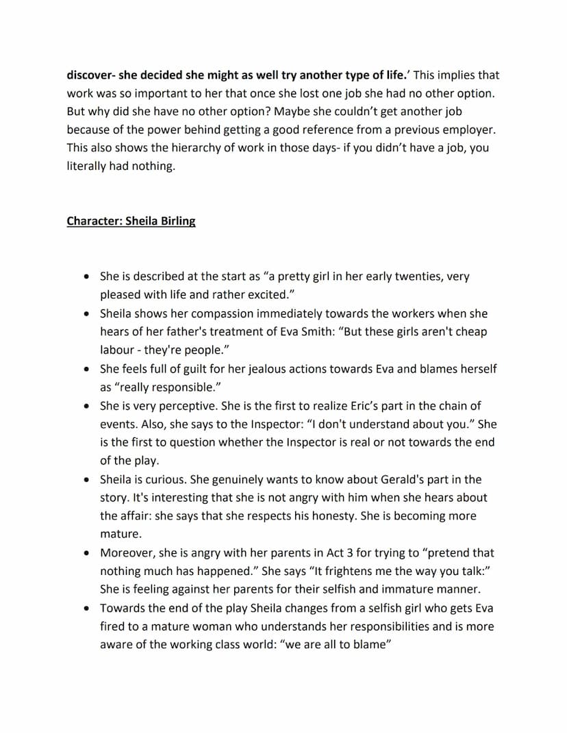 An Inspector Calls Key Quotations
Role of women/Women's rights
⇒ At this time women couldn't vote.
⇒ Mr Birling uses women as cheap labour: 
