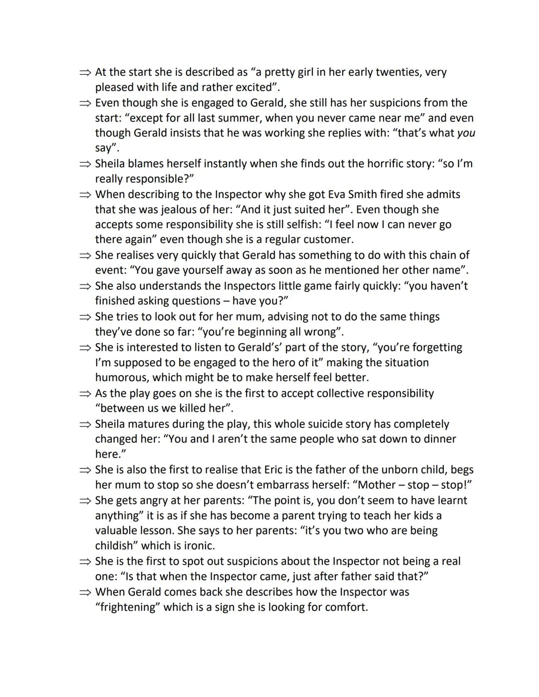An Inspector Calls Key Quotations
Role of women/Women's rights
⇒ At this time women couldn't vote.
⇒ Mr Birling uses women as cheap labour: 