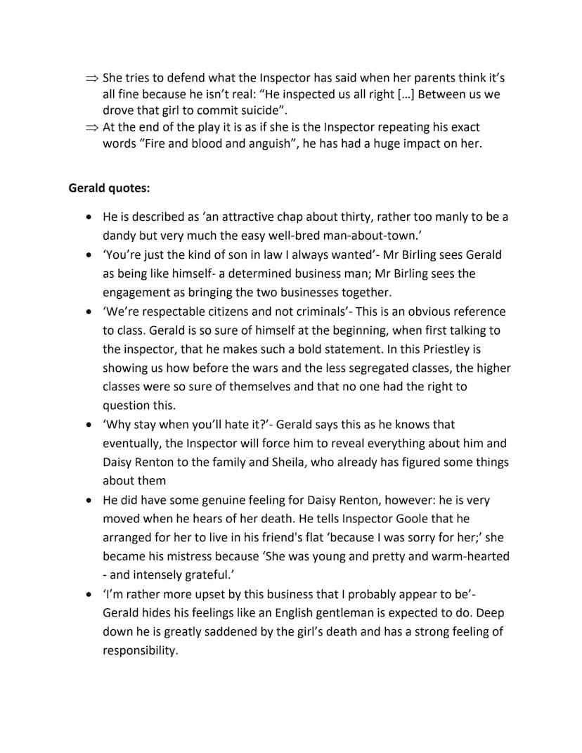 An Inspector Calls Key Quotations
Role of women/Women's rights
⇒ At this time women couldn't vote.
⇒ Mr Birling uses women as cheap labour: 