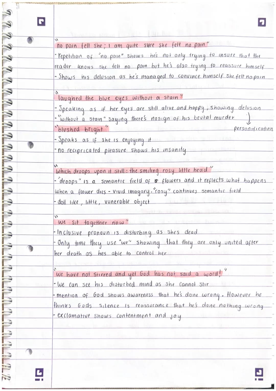 !G
POETRY - Porphyria's Lover
SUMMARY
who wants to keep his lover forever - so he kills
A disturbed man.
her. He sits with her dead body.
wh