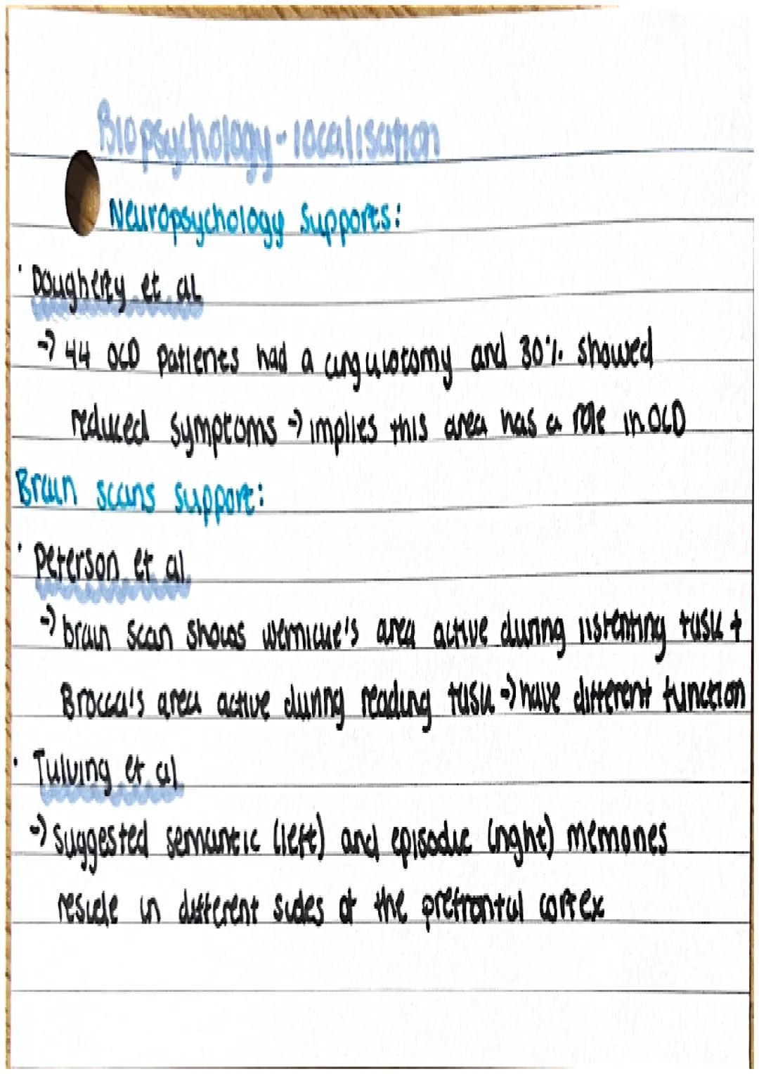 Biopsychology • Nervous system
Ceneral nervous system:
• comprised of the brown and spuncal coved
• function control of behaviour and regula