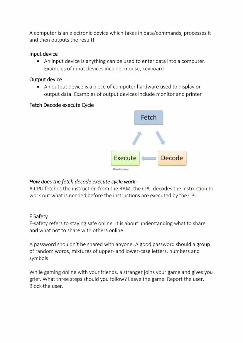 binary
Revision Sheet
A number system that uses Os and 1s to represent codes and
data. The binary system is the foundation on which digital

