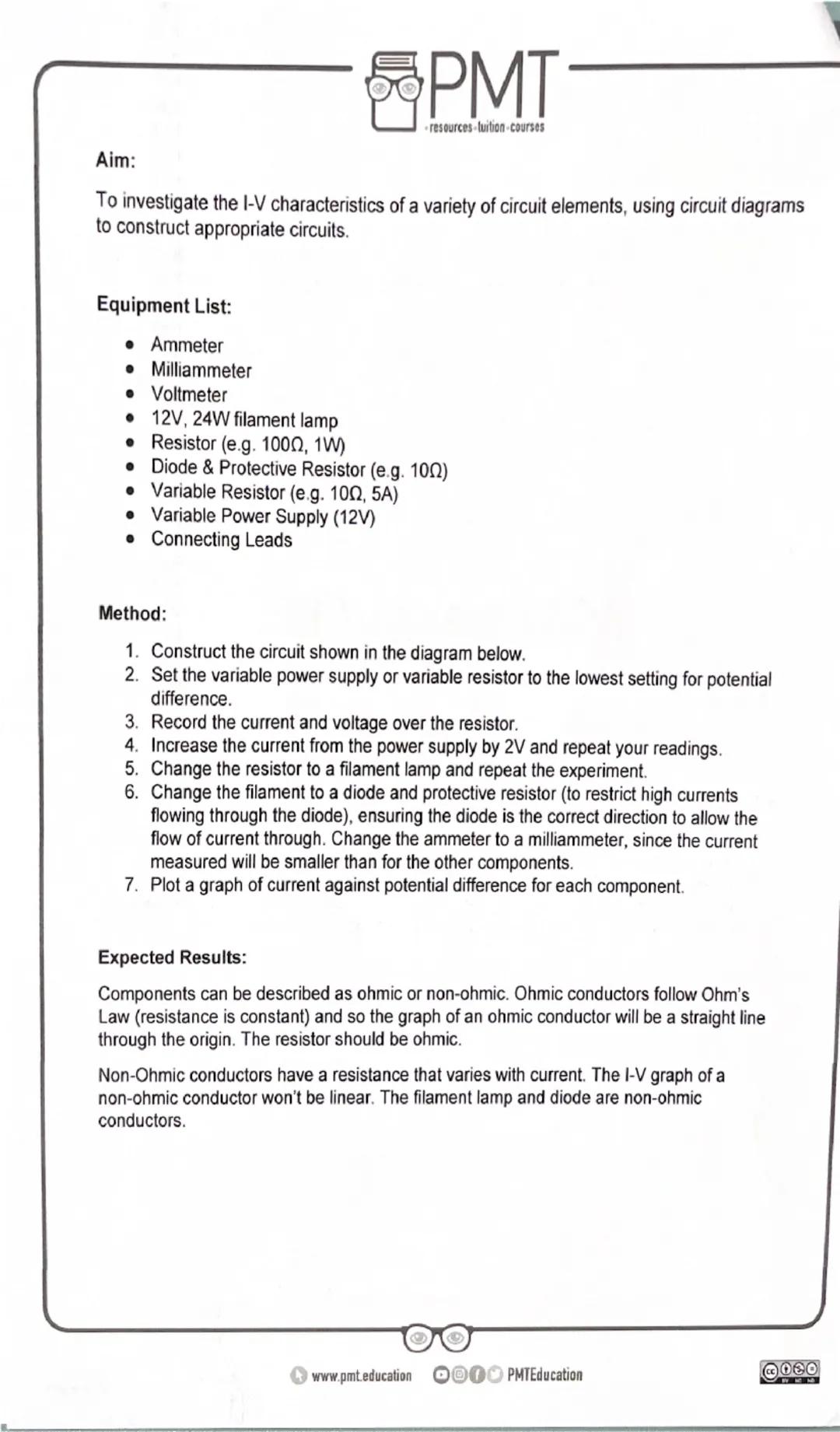 PMT
resources-tuition-courses
AQA Physics GCSE
Required Practical 1
Specific Heat Capacity
Method taken from AQA Required Practical Handbook