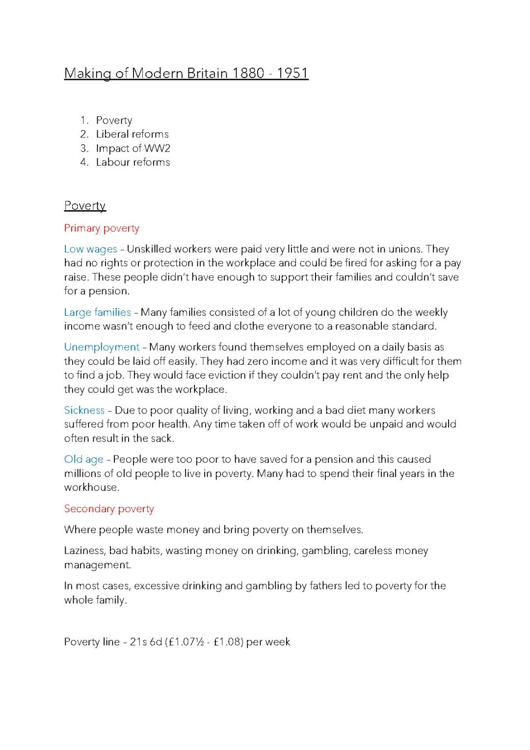 Making of Modern Britain 1880-1951