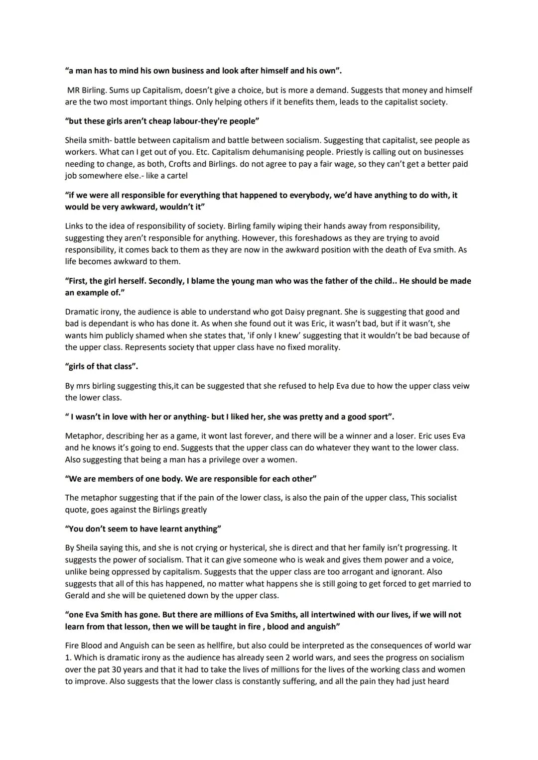 Inspector call quotes