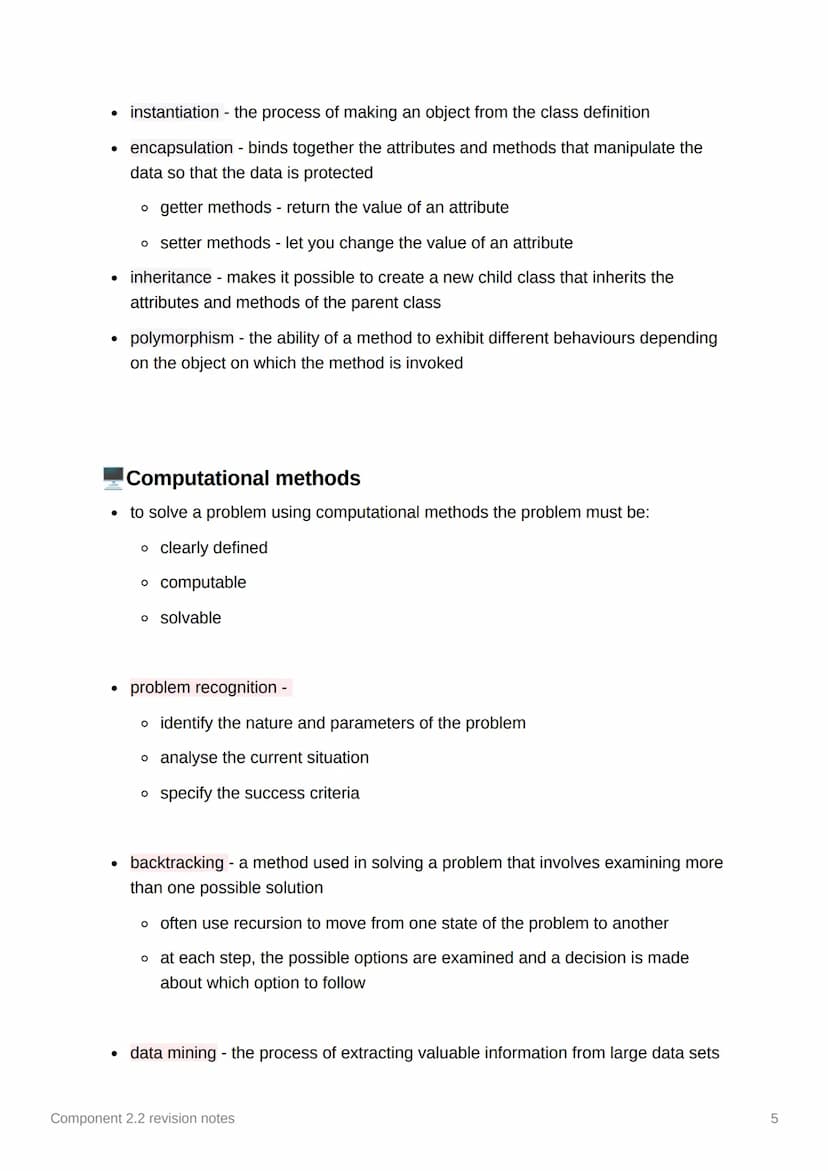 Component 2.2 revision notes
2
? Programming constructs
• sequence - when a set of program instructions are written one after another and
co