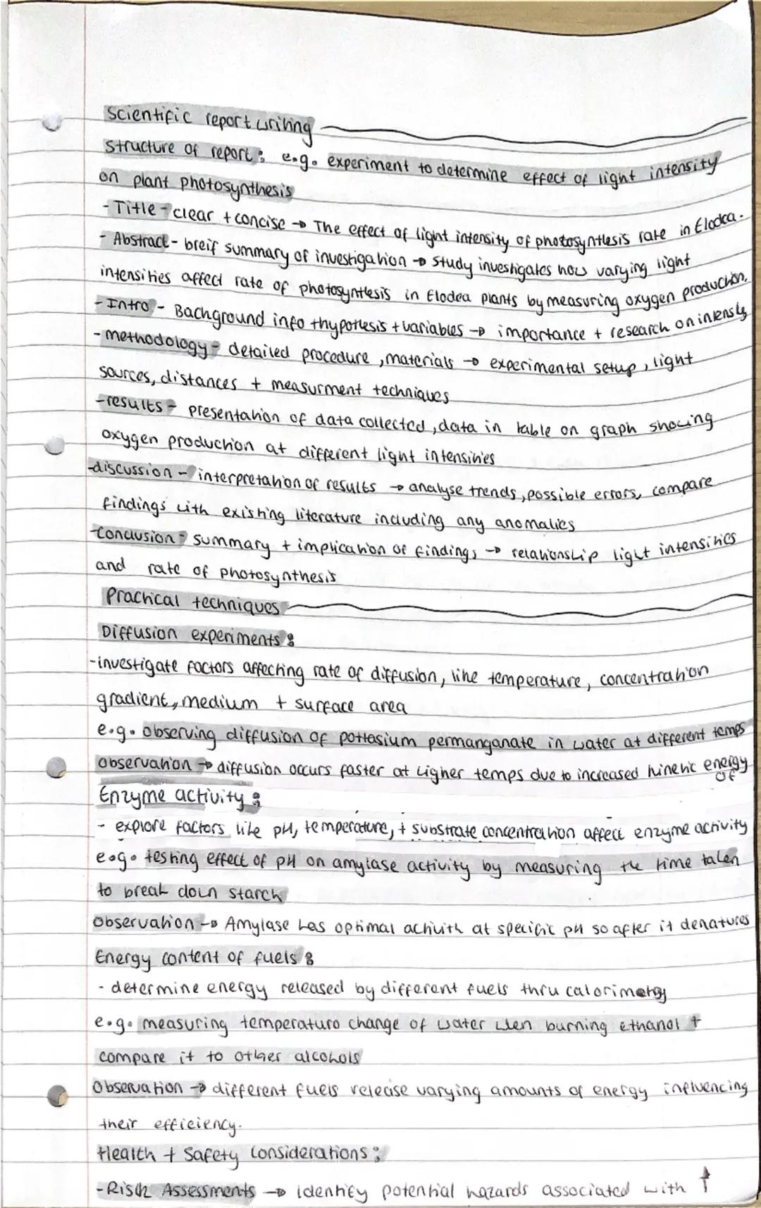 --- OCR Start ---
Unit 3 Revision
Planning a scientific Investigation
Identifying variables:
Independant Changed /controlled in an experimen