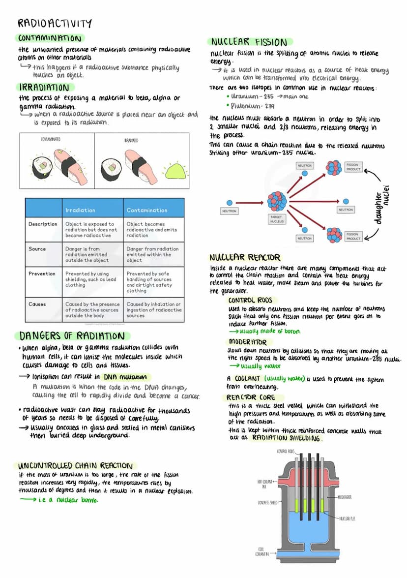 RADIOACTIVITY
STRUCTURE OF AN ATOM
Relative Charge Relative Mass
Particle
Proton
1
1
In the nucleus
1/2000
In the outer shells.
• therefore 