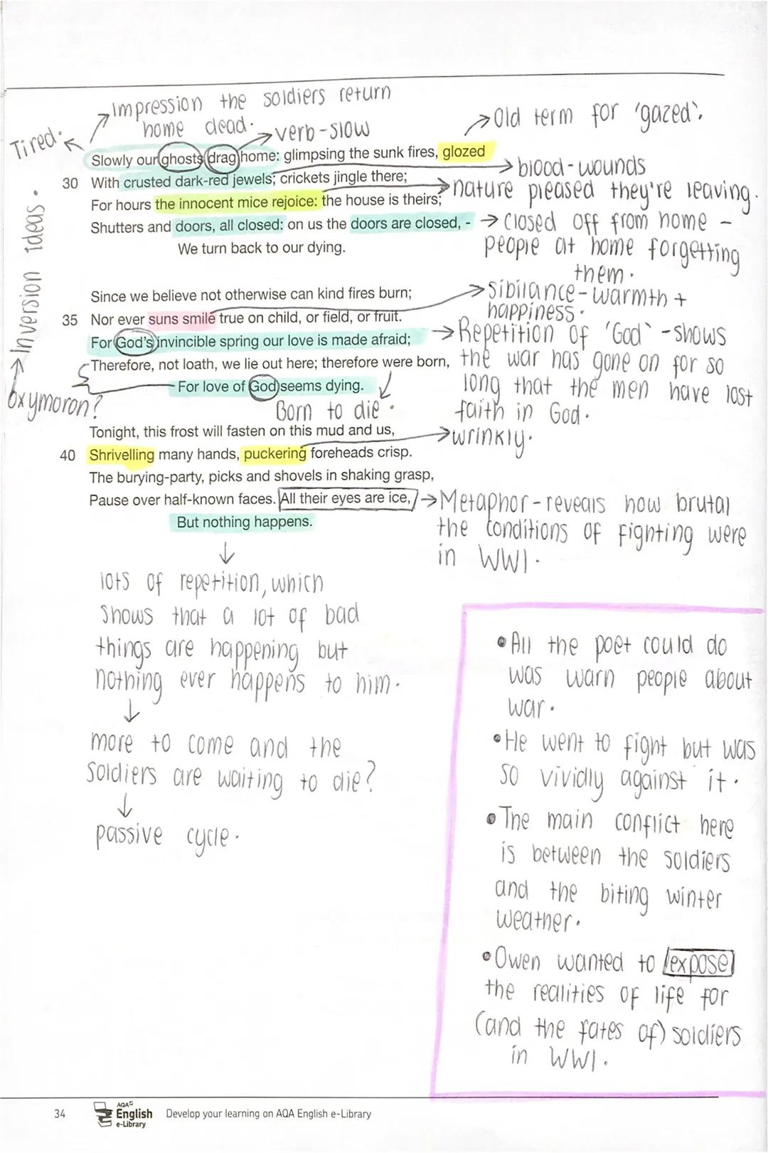 # WWI

•Anti-war poem

•Owen critisized war for huge death toll .F

wwl reality

Exposure

1

GCSE ENGLISH LITERATURE

PAST AND PRESENT: POE