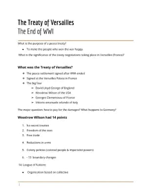 Know The Treaty of Versailles  thumbnail