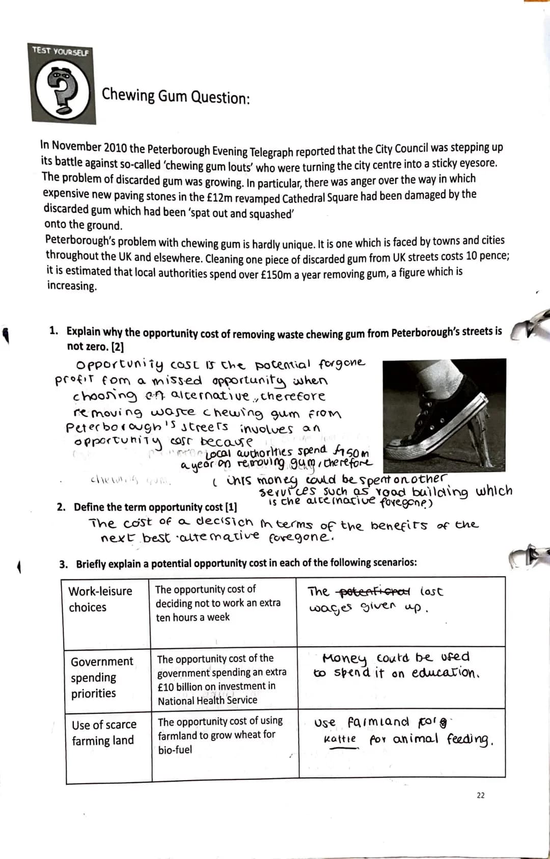 Objectives 1.1: Evaluate rationality as a way of understanding the behaviour of economic agents and
evaluate, using examples, the problem of