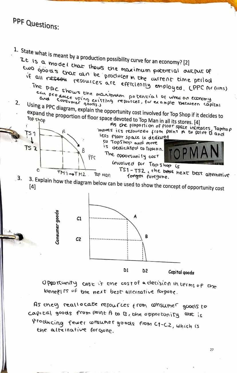 Objectives 1.1: Evaluate rationality as a way of understanding the behaviour of economic agents and
evaluate, using examples, the problem of
