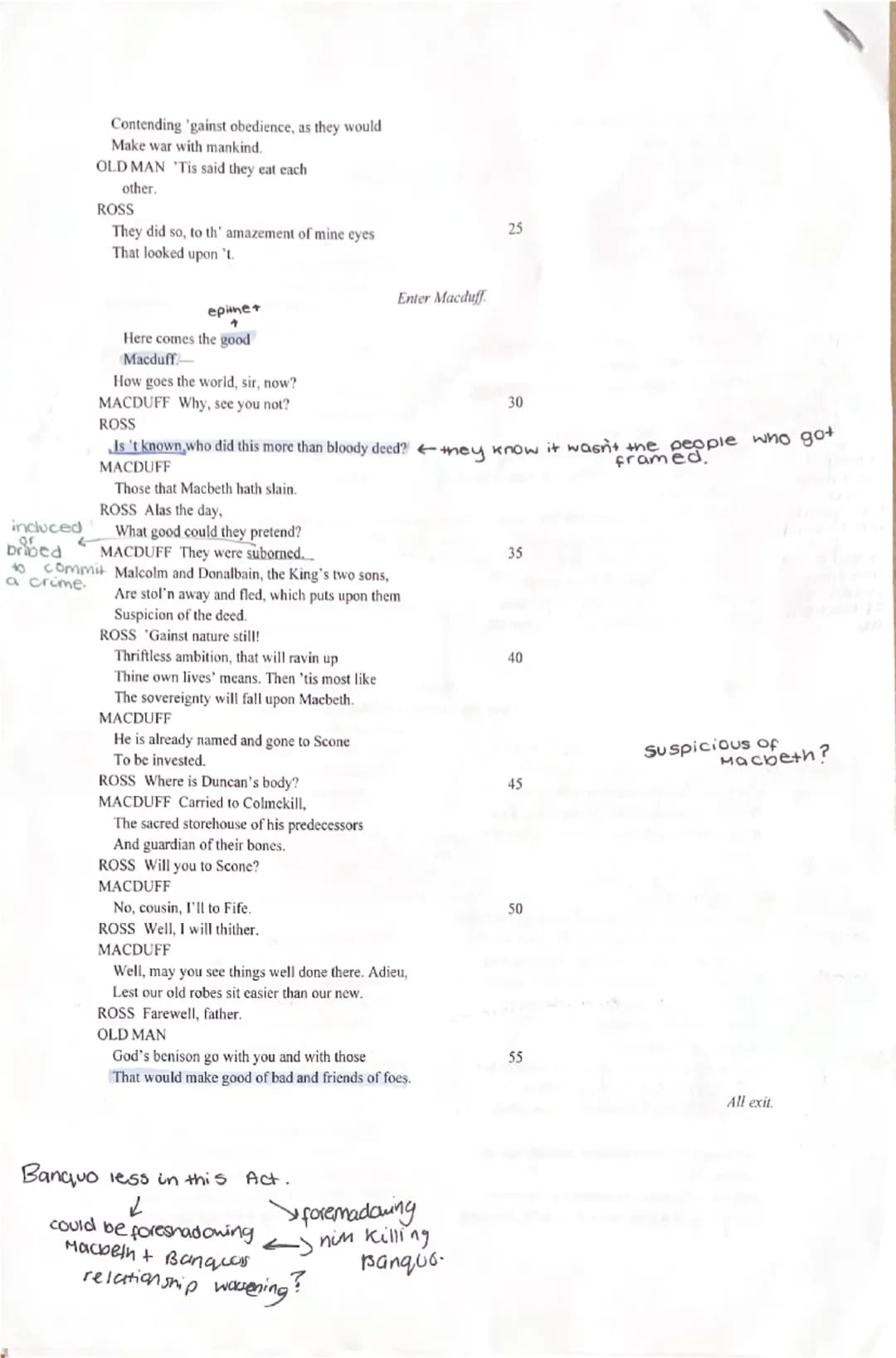 -annotations
* 
*-inference deeper analysis
*y-defining something
* inference Cunsure about it).
ACT 2
Scene 1
Enter Banquo, and Fleance wit