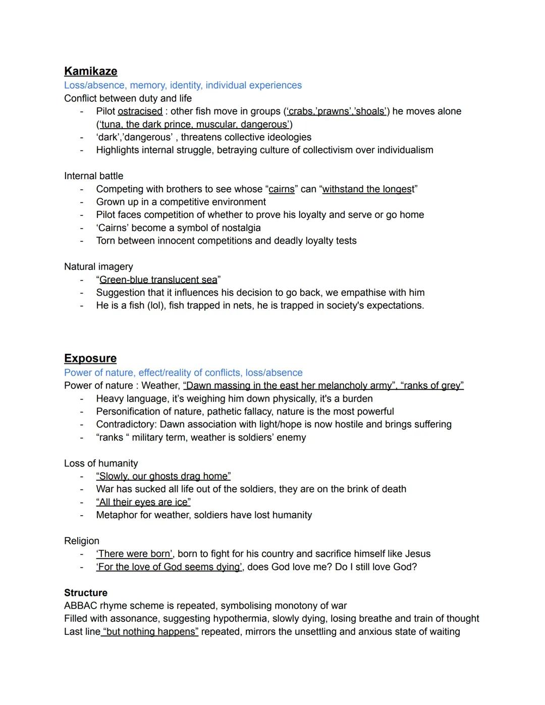 --- OCR Start ---
Ozymandias
Power of human/nature, pride
Describes statue as "Colossal wreck"
- Oxymoron: no stability, ephemeral, contrast