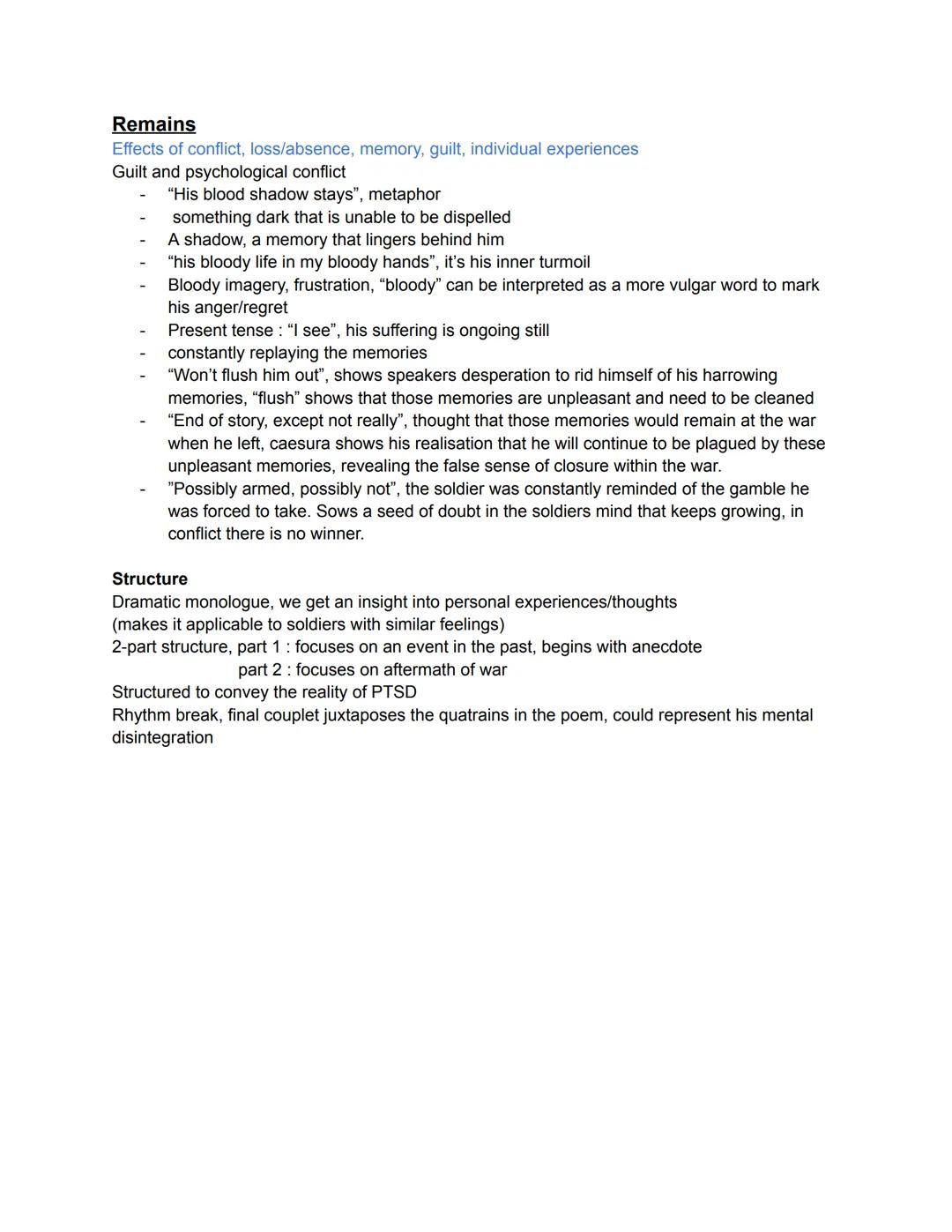 --- OCR Start ---
Ozymandias
Power of human/nature, pride
Describes statue as "Colossal wreck"
- Oxymoron: no stability, ephemeral, contrast