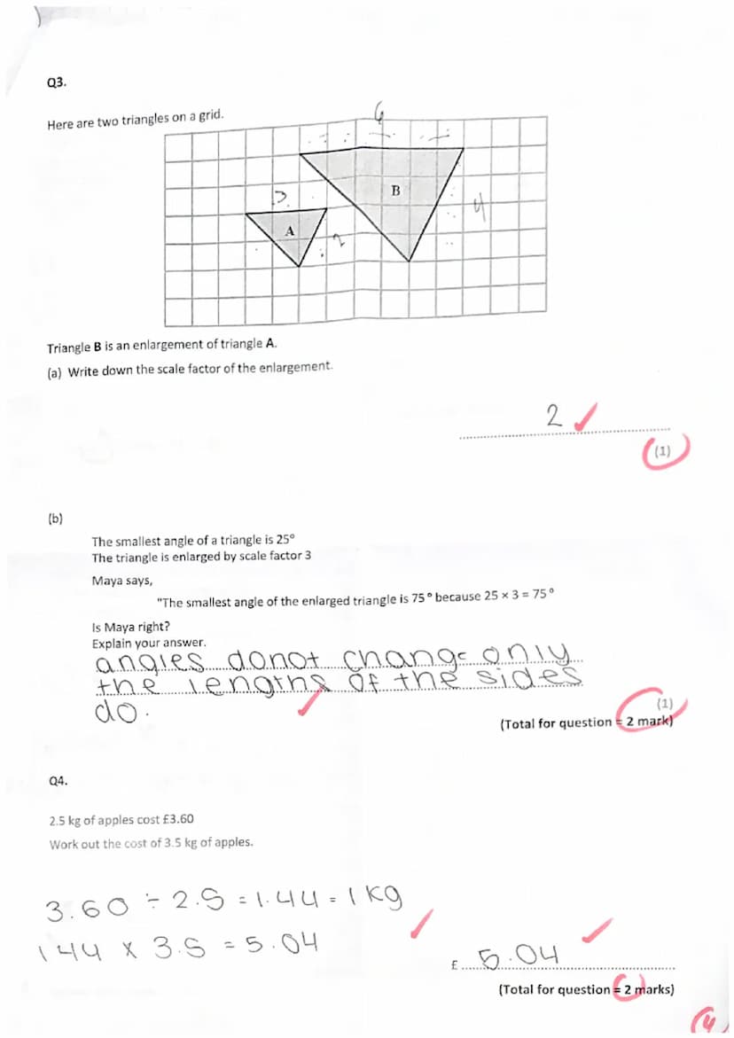 Year 9 Assessment 4
Foundation
Calculator
Name
Teacher
Instructions
•
The time for the
Answer all questi
You are allowed to use a calculator