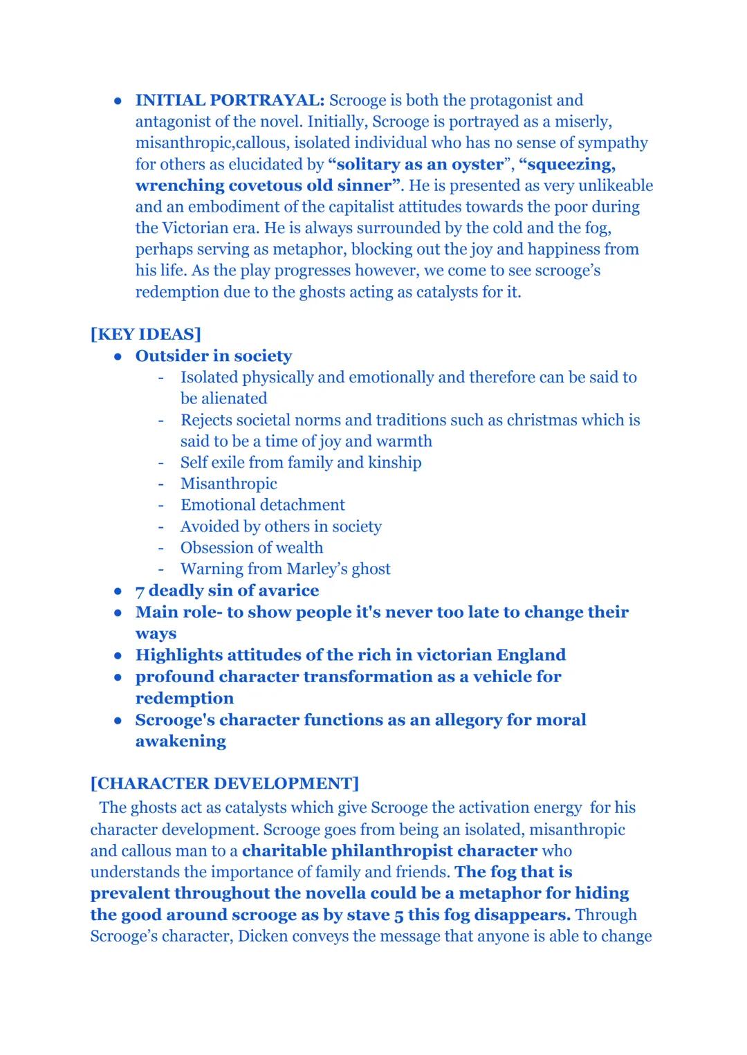 # A Christmas Carol
[CONTEXT- Links with themes]
POVERTY
Main points: Workhouses, capitalism, poor law amendment act
*   The industrial revo