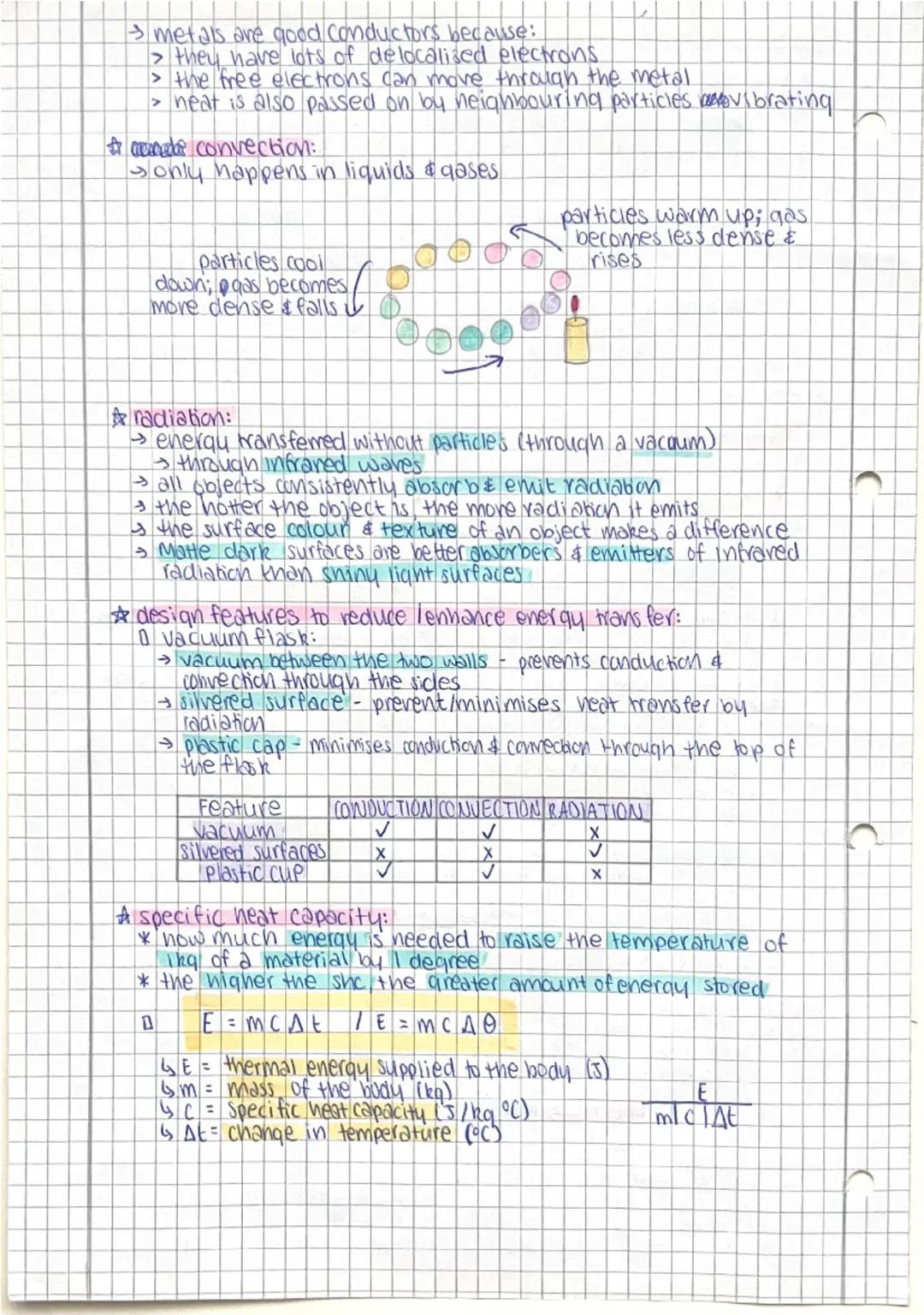 # PHYSICS REVISION

* Solids, liquids & gases:

* solids - closely packed together
- vibrate around their position - cannot be easily compre