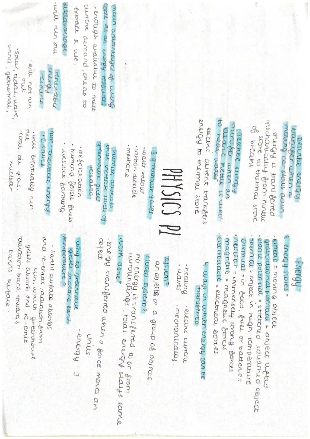 GCSE AQA Physics Paper 1