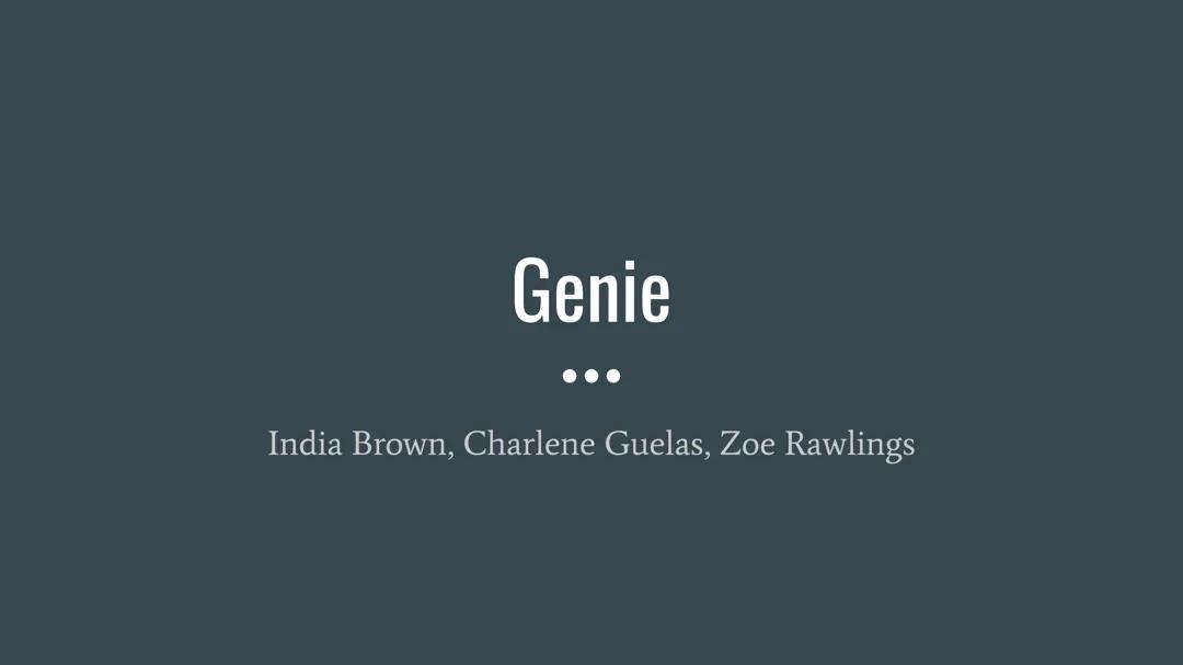 Genie Wiley Case Study Presentation - The Language of Feral Children