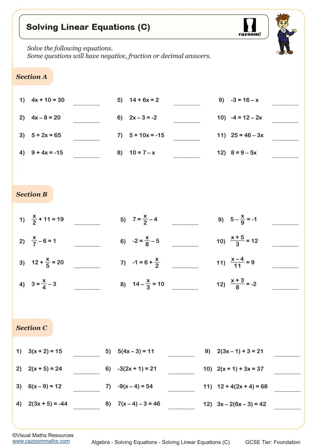 equations that can be in your exams