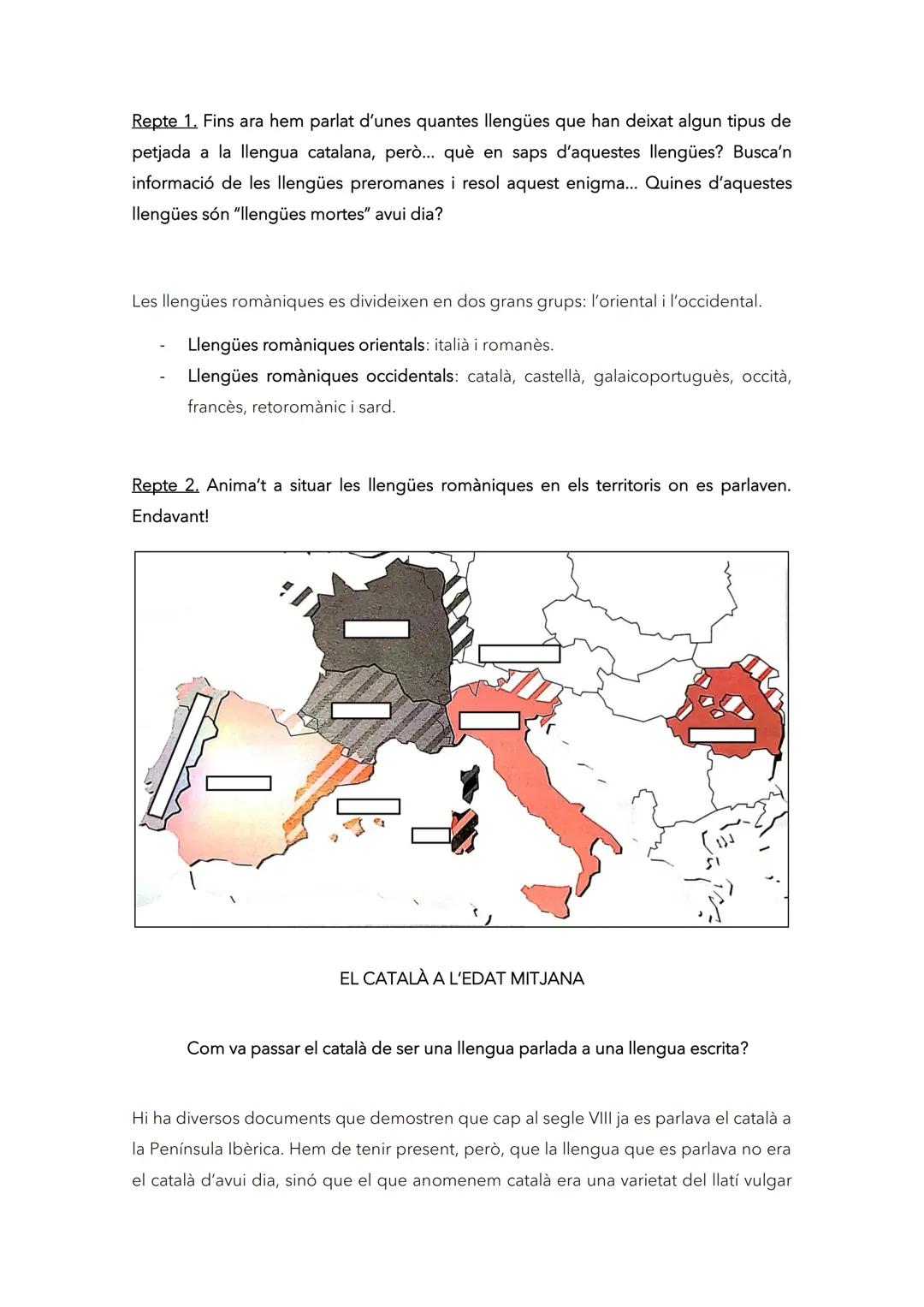 T'has preguntat alguna vegada d'on prové el català?

Sabies que el català ja es parlava entre els segles VIII i IX?

I que els primers texto