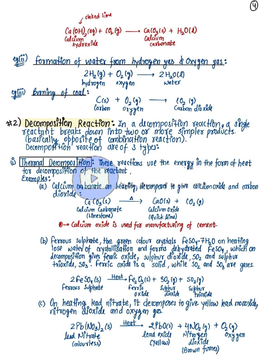 BEST
NOTES
+
Pris
Chemical
Reactions
and
Equations
(!! Chemical Equation
1- Balancing Chemical Equation
characteristics of Chemical Reaction