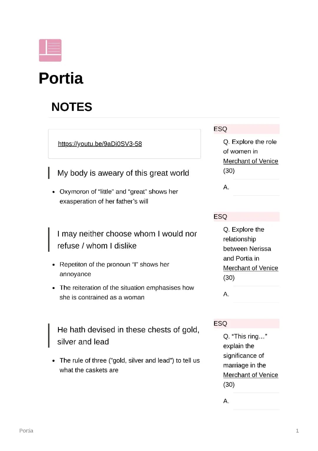Why Girls Like Portia Are Smart in 'The Merchant of Venice'