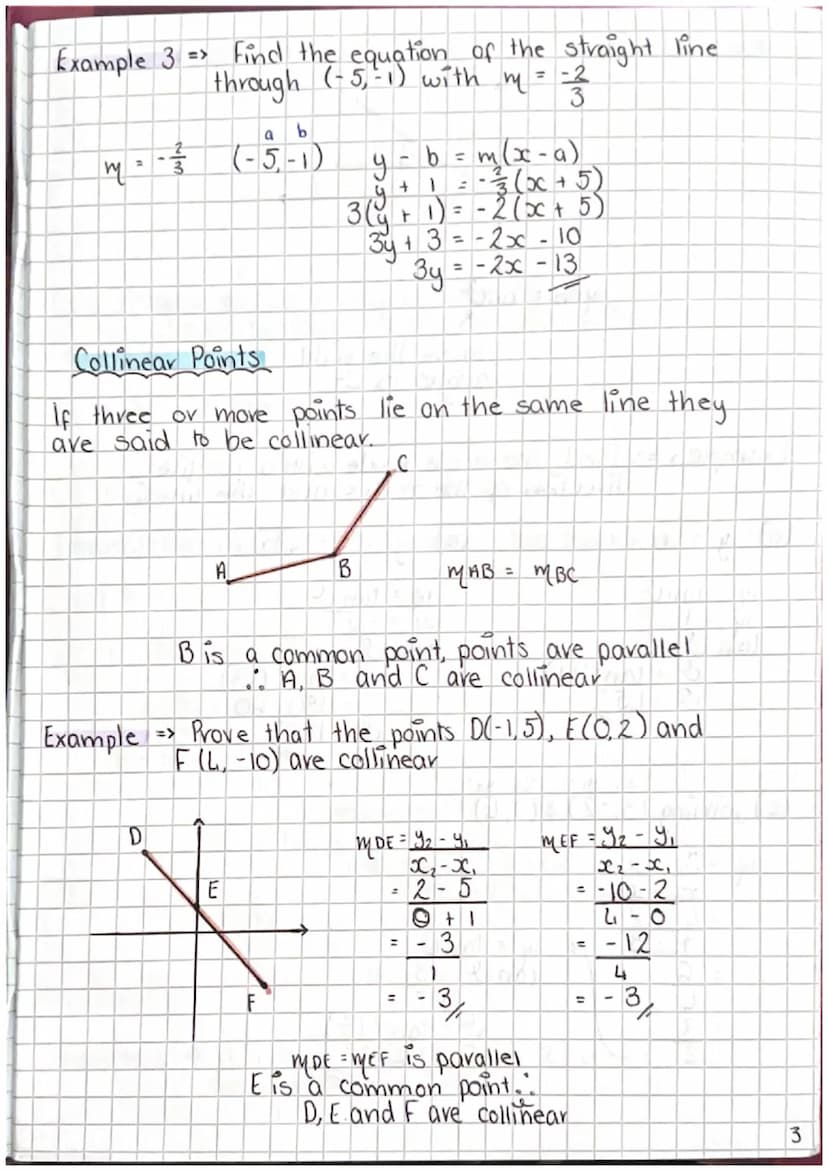 Equation of a straight line
To find the equation of a straight line we need:
gradient
point
ЧА
B
Gradient formula m
= V
(42-41)
IKK
B
42-41
