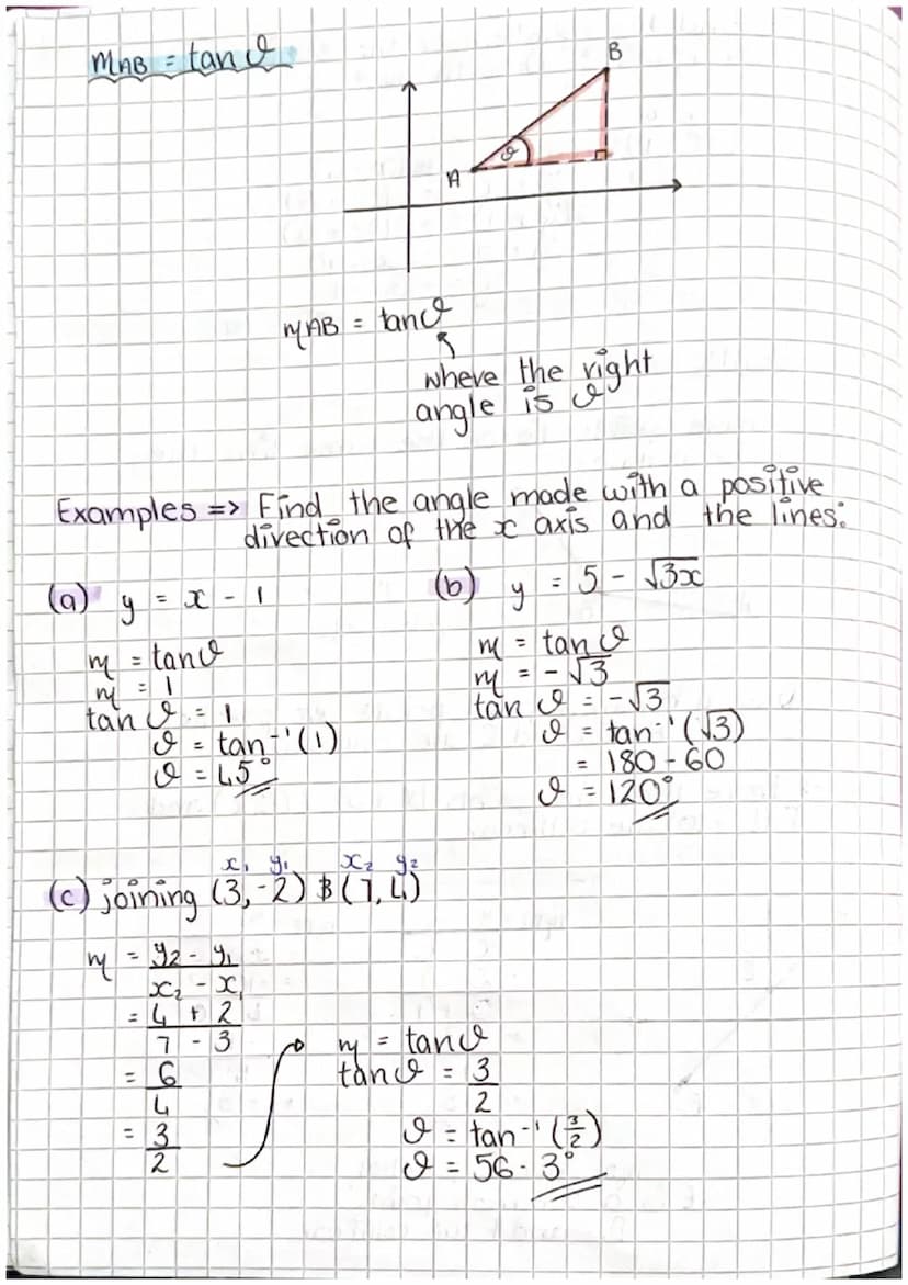 Equation of a straight line
To find the equation of a straight line we need:
gradient
point
ЧА
B
Gradient formula m
= V
(42-41)
IKK
B
42-41
