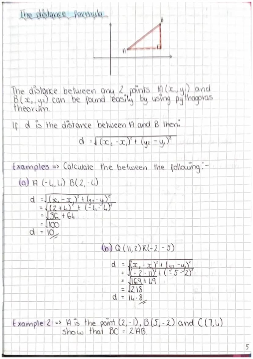 Equation of a straight line
To find the equation of a straight line we need:
gradient
point
ЧА
B
Gradient formula m
= V
(42-41)
IKK
B
42-41
