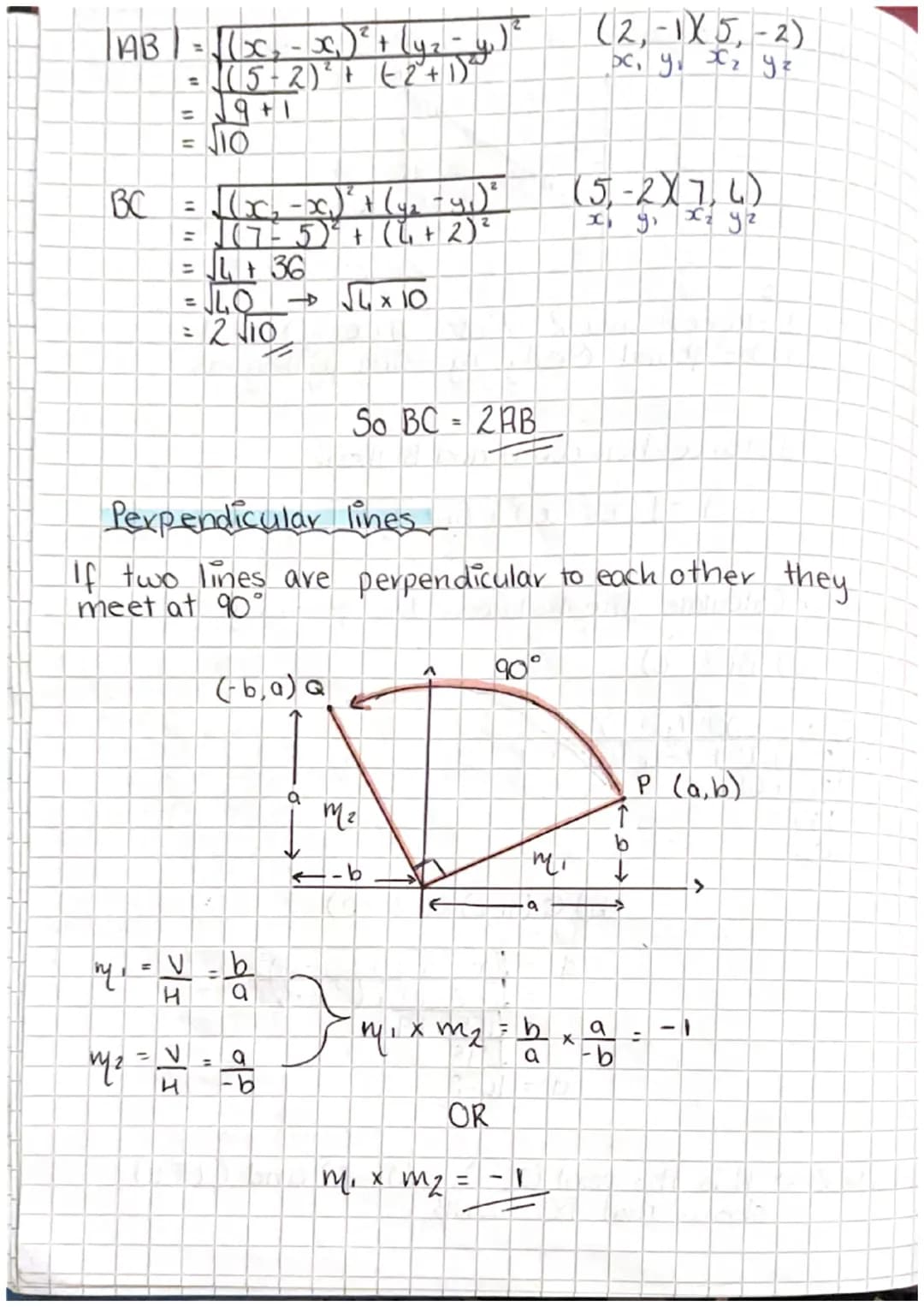 Equation of a straight line
To find the equation of a straight line we need:
gradient
point
ЧА
B
Gradient formula m
= V
(42-41)
IKK
B
42-41
