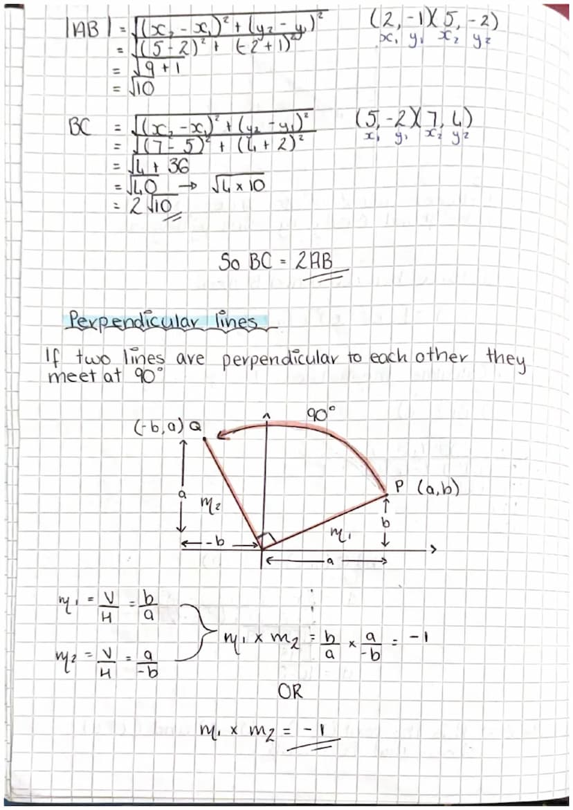 Equation of a straight line
To find the equation of a straight line we need:
gradient
point
ЧА
B
Gradient formula m
= V
(42-41)
IKK
B
42-41
