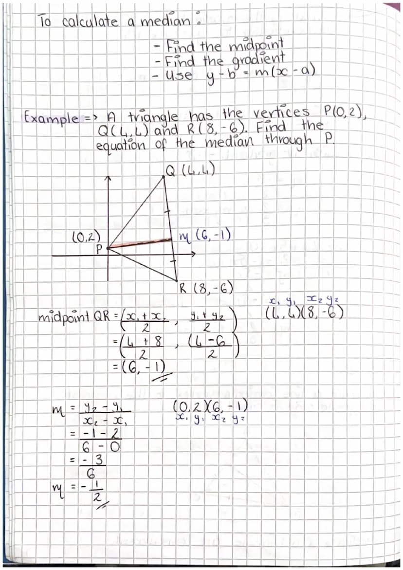 Equation of a straight line
To find the equation of a straight line we need:
gradient
point
ЧА
B
Gradient formula m
= V
(42-41)
IKK
B
42-41
