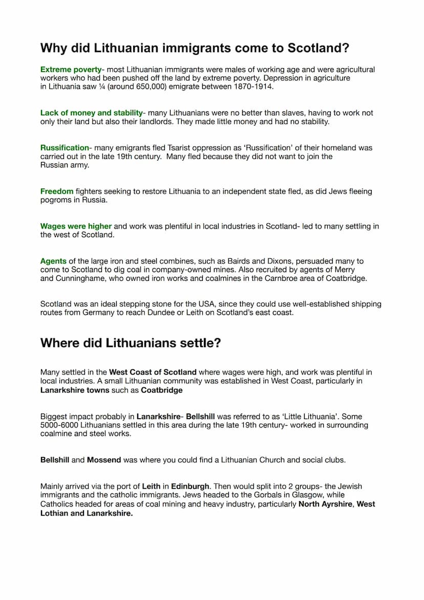 Why did Irish immigrants come to Scotland?
Poverty - Irish population growing rapidly and many living in poor conditions. Rent increasing
an