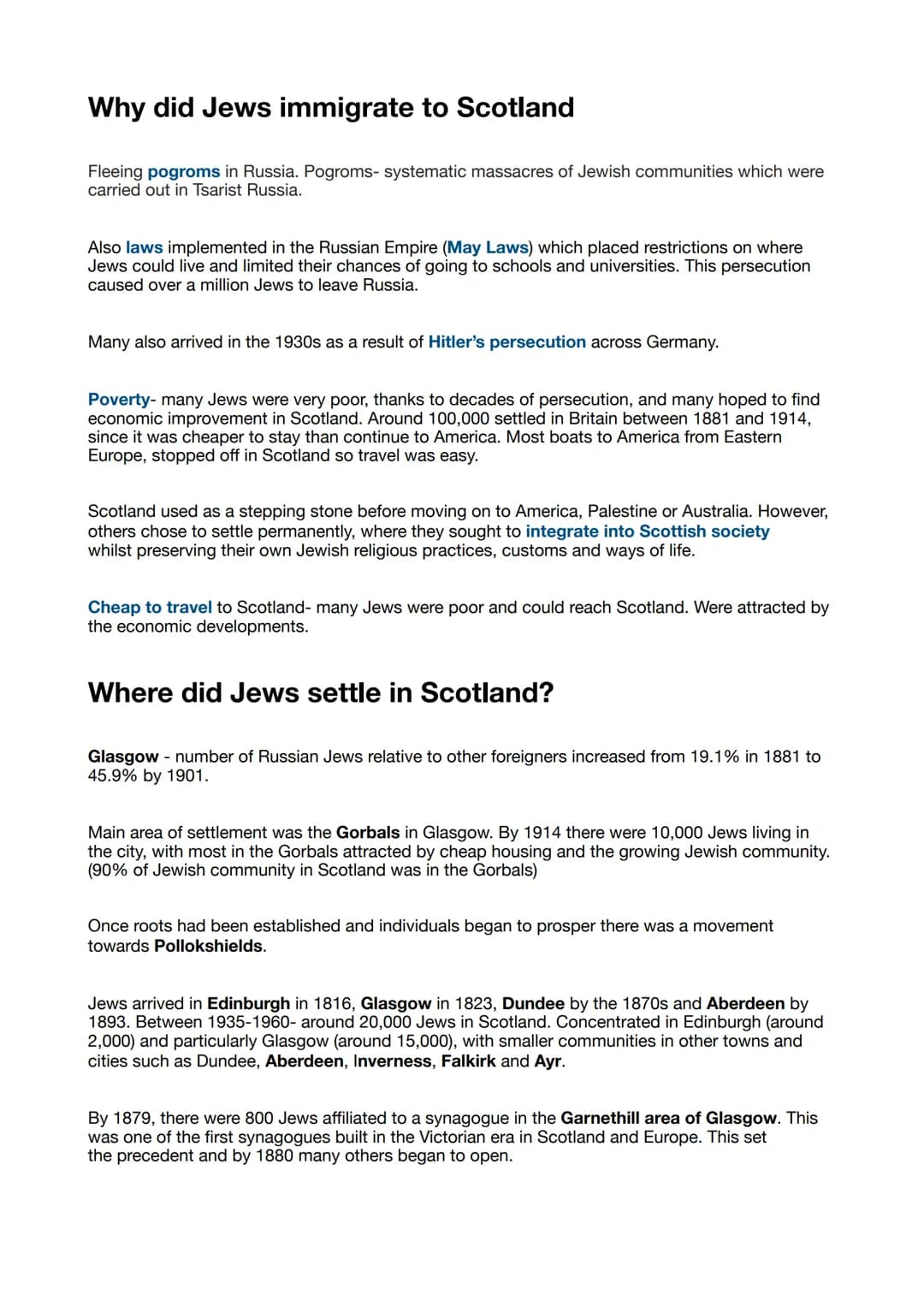 Why did Irish immigrants come to Scotland?
Poverty - Irish population growing rapidly and many living in poor conditions. Rent increasing
an