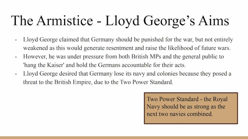 Conflict And
Tension
The inter-war years, 1918-1939
- Part 1: Peacemaking Peacemaking
The First World War ended on November 11, 1918, when t