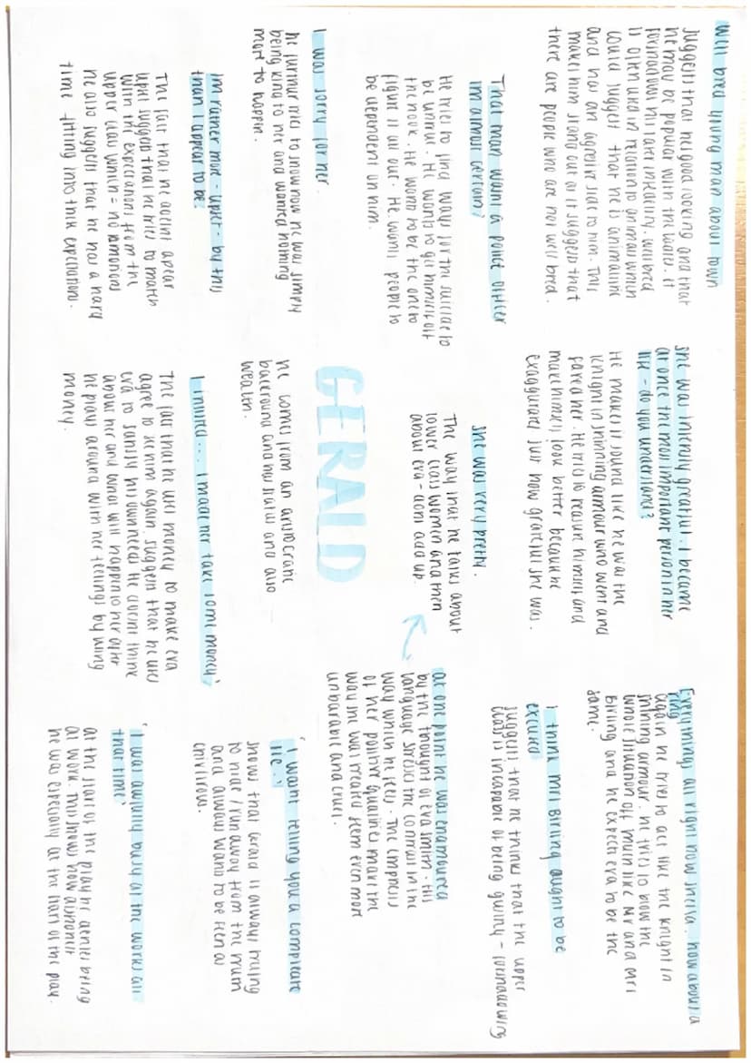 Creanng an impresion of massivness, solicity
and purposefulness.
The words masivi viness and purposquiness
Miggell that the inspector is a v