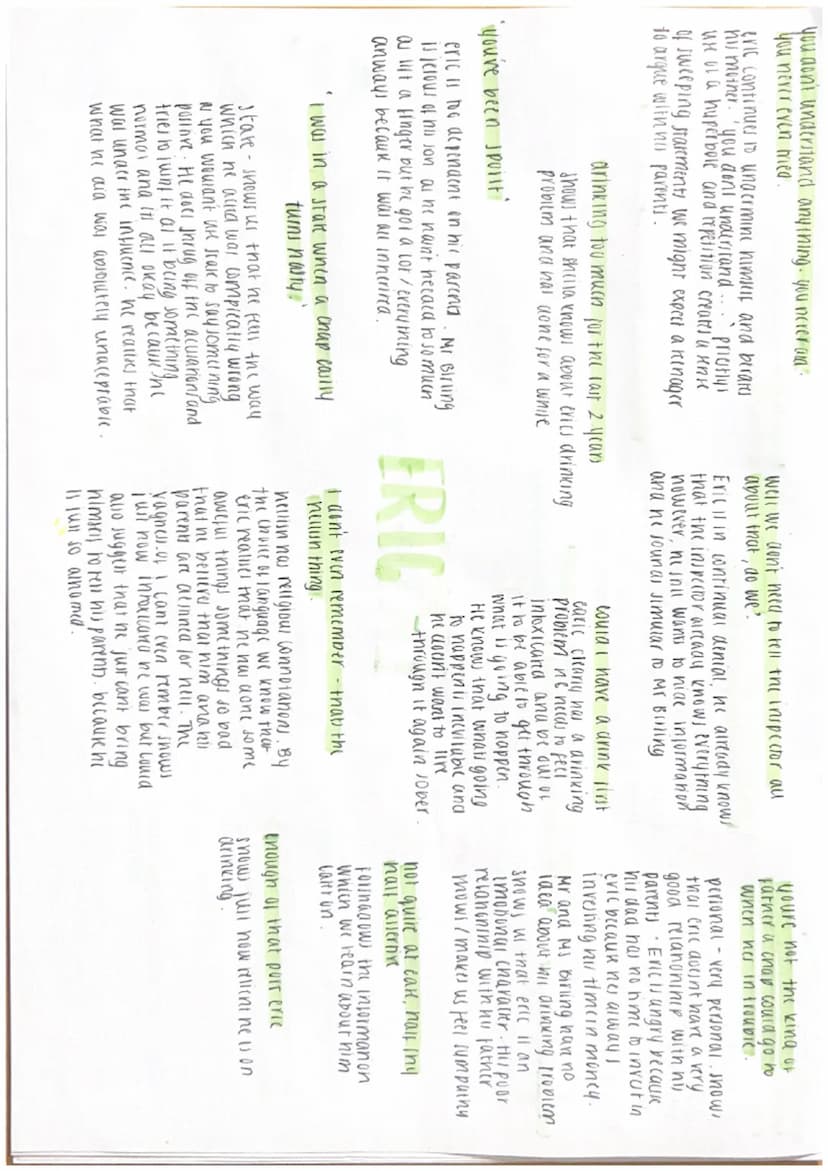 Creanng an impresion of massivness, solicity
and purposefulness.
The words masivi viness and purposquiness
Miggell that the inspector is a v