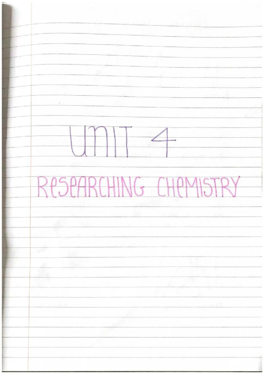 higher chemistry unit 4 