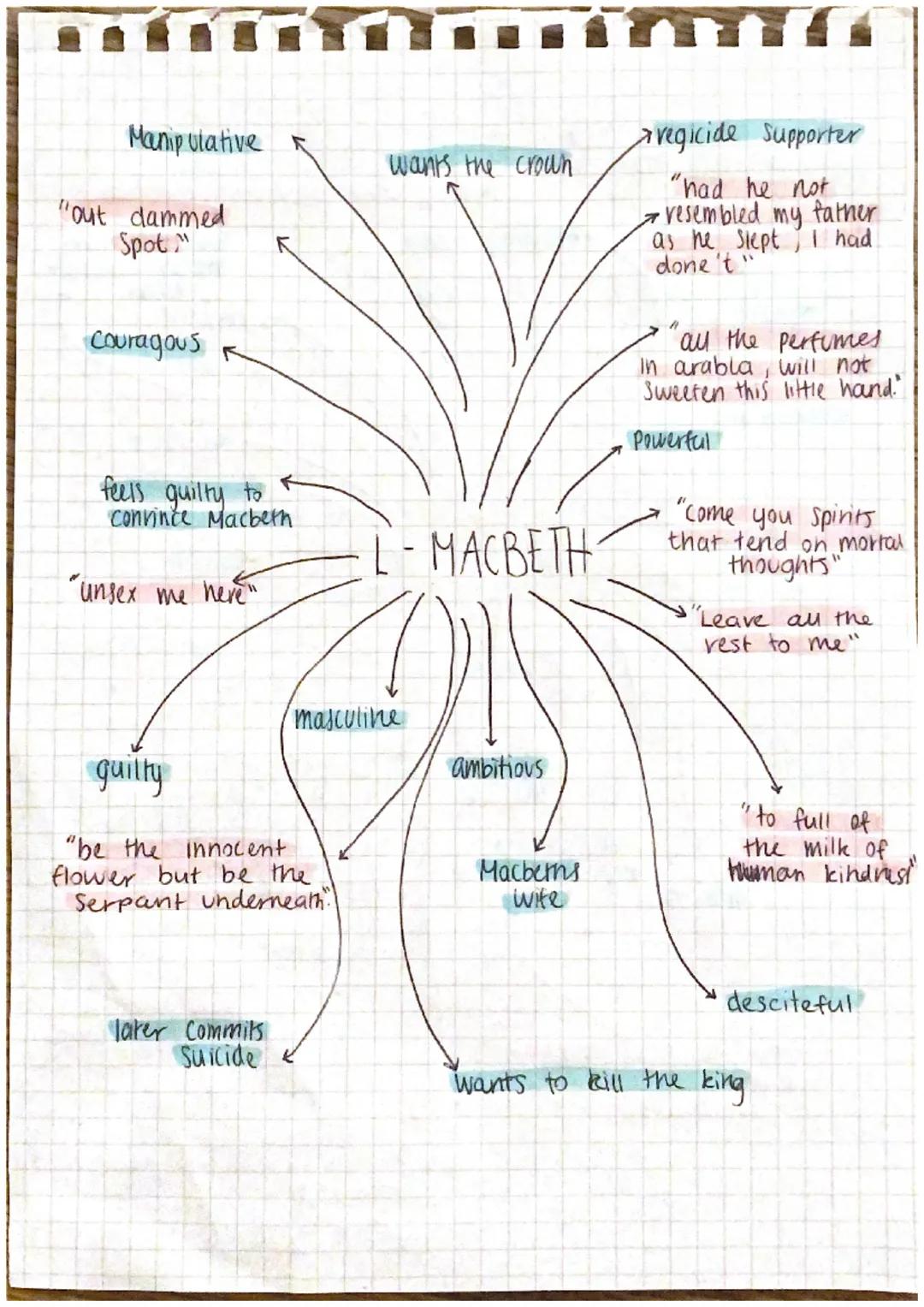evil intentions

Scheming

"double, double toil
and trouble; fire burm
and cauldron bubble

recognise evil

ugly looking

none of women
born