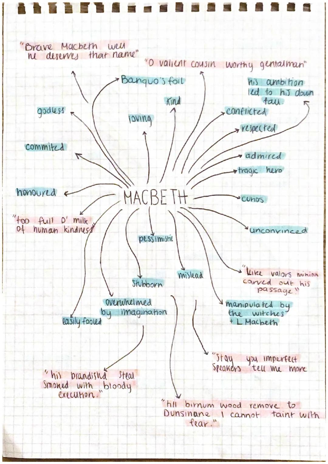 evil intentions

Scheming

"double, double toil
and trouble; fire burm
and cauldron bubble

recognise evil

ugly looking

none of women
born
